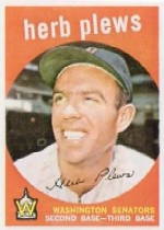 1959 Topps Baseball Cards      373     Herb Plews